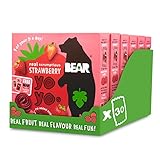 BEAR Strawberry Yoyos - Dried Fruit Rolls - Healthy - Vegan - 20g (30 packs)