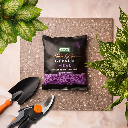 Image of IFFCO Urban Gardens - Gypsum Meal - 9Kg - Organic Calcium Sulphate Fertilizer & Soil Conditioner for Lawns, Plants and Home Garden - Plant Nutrient Supplement in Slow-Release Powder