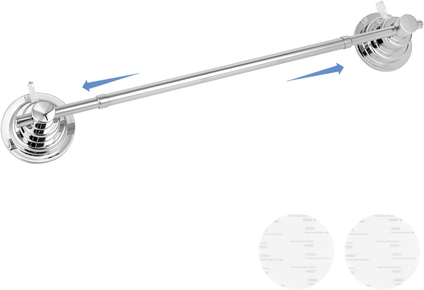 Suction Cup Towel Holder 15.75'' to 25.6'' Adjustable Bath