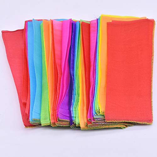 SUMAG Rainbow Silk Streamer Multicolor Magic Tricks Scarves Appearing Magic Magician Stage Accessories Gimmick Props