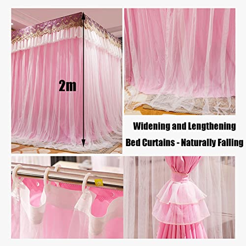 Moustiquaire lit double 200x220 anti-insectes avec ciel de lit esthétique - 7