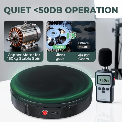 Platine tournante 360° avec télécommande 3m