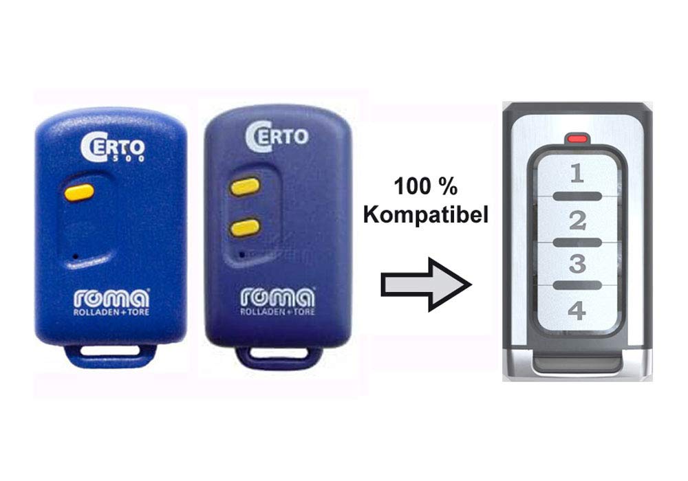 Fernbedieung Handsender Ersatz für Roma Certo MT87A1-1 MT87A1-2 nicht für Certo500-5 geeignet