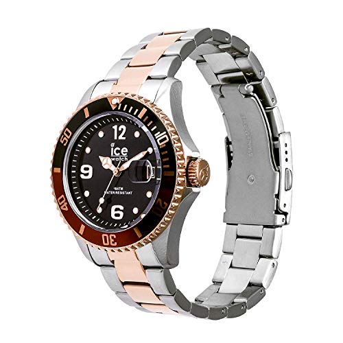 Ice-Watch - ICE steel Chic silver rose-gold - Gemengd zilveren horloge met metalen armband - 016546 (Medium) - Afbeelding 3