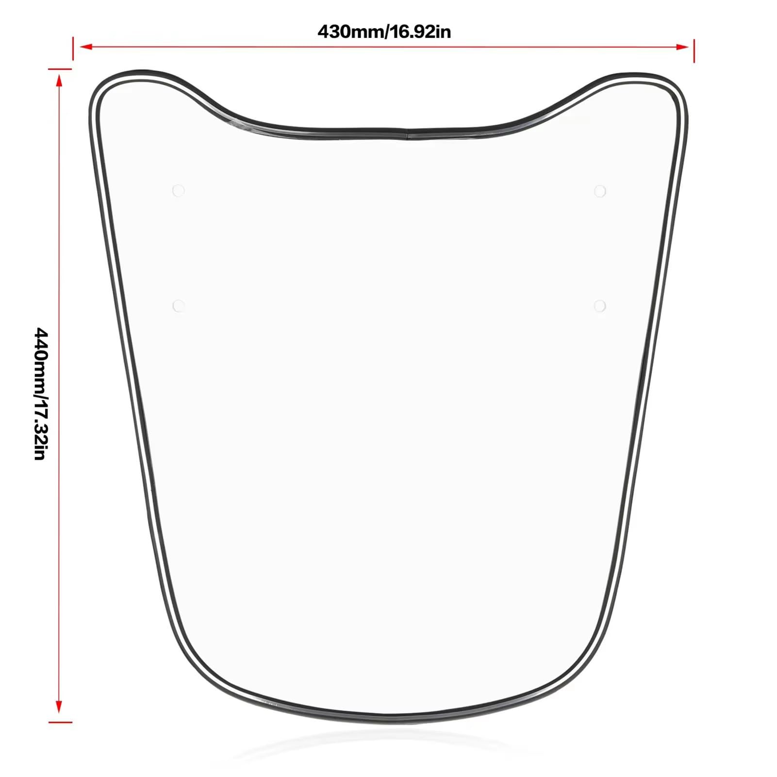 Extension Pare-Brise Moto Extension Universelle De Pare-brise Pour Moto Spoiler Pare-brise De Scooter Déflecteur De Vent Pièces Moteur Deflecteur Réglable Moto