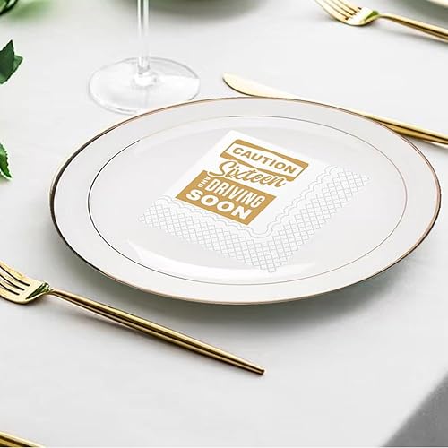 Miniatura 6 de SharkBliss Divertidas servilletas de cóctel de cumpleaños número 16, paquete de 50 servilletas de papel para niños y niñas, decoración de cumpleaños