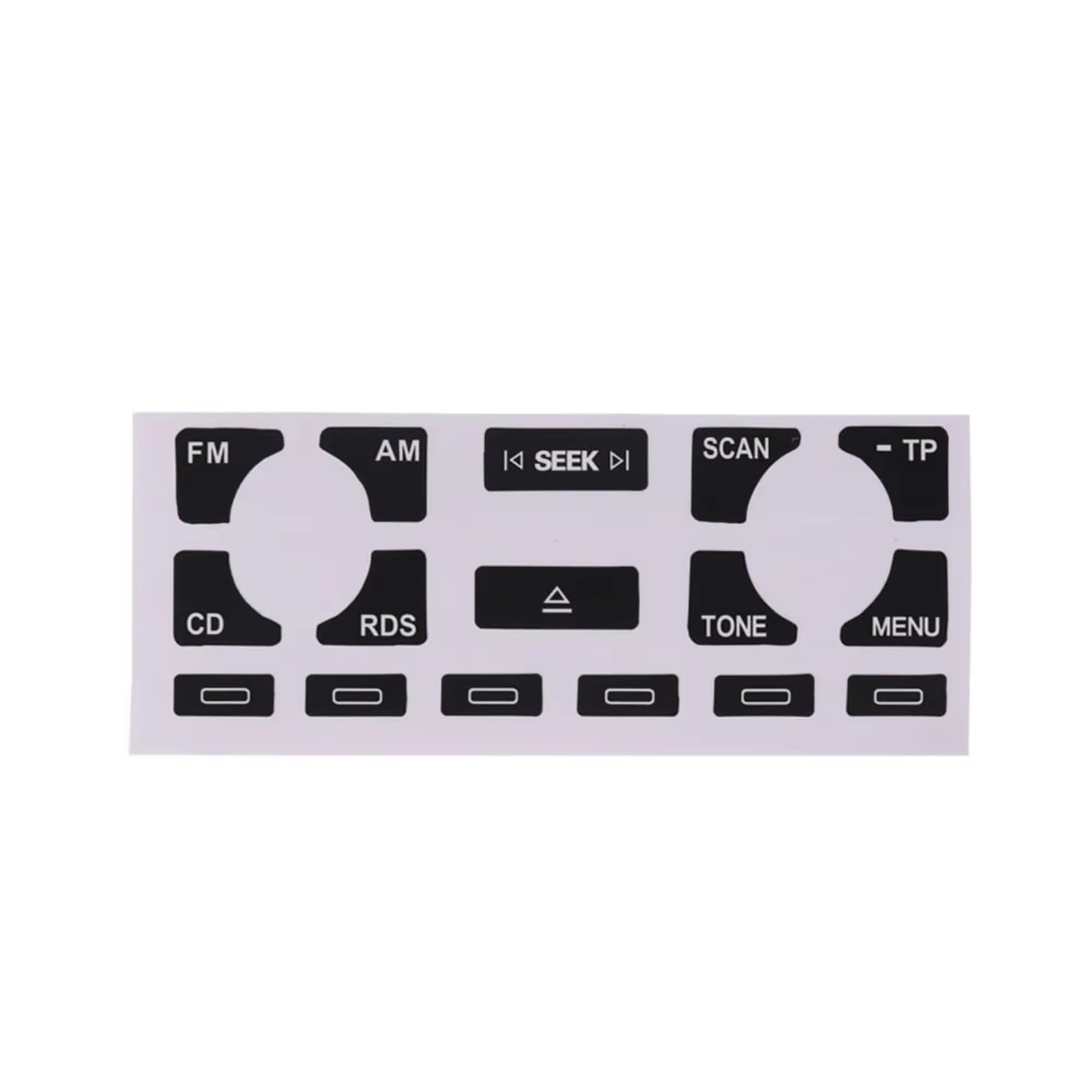 Repair Compatible with A4 B6 B7 A6 for A2 A3 8L P Car Stereo Worn Peeling Button Repair Decal Interior Fix Button Sticker