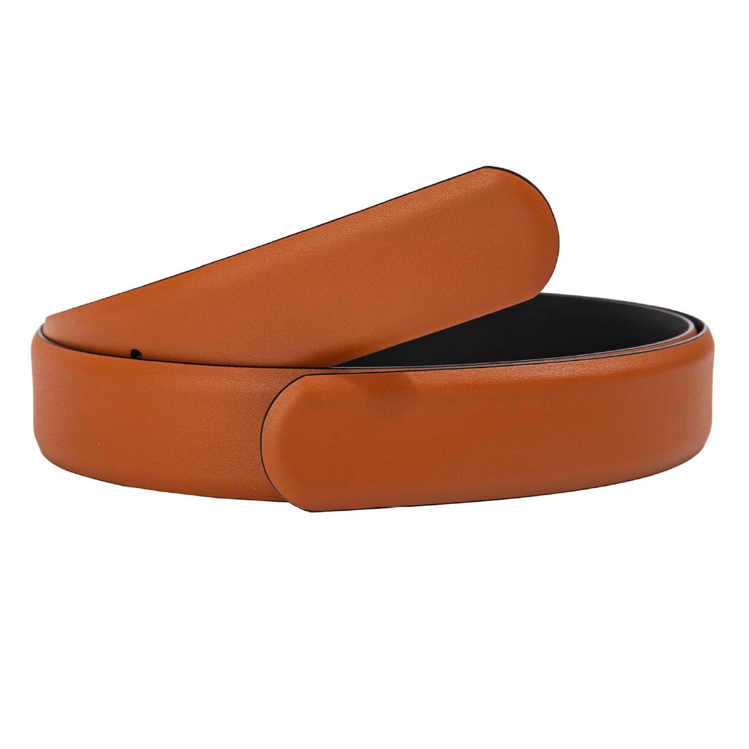 titiroa Women's Reversible Skinny Belt Genuine Leather Replacement Belt Strap Width 29MM Length 120CM Earth Yellow/Black