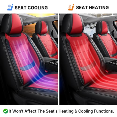 Image of for GMC Terrain 2010-2025 Seat Covers 5P (Black /Red)