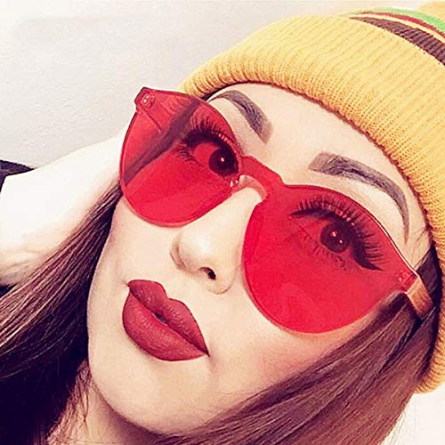 Rimless Sunglasses Oversized Colored Transparent Round Eyewear Retro Eyeglasses for Women Men2