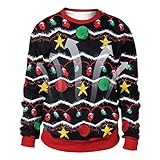 [INEOUT] クリスマスセーター サンタ レディース メンズ ニット セーター 可愛い お揃いセーター 着痩せ おしゃれ 上着 暖かい 防寒 冬服 秋服 長袖 サンタクロース柄 丸首 シンプル ゆったり アウター あったか 通勤 秋冬 クリスマス あったかい 厚手 男女兼用 プレゼント 贈り物 Merry Christmas2023 かわいい ペアルック カジュアル 大きめ お歳暮 お正月