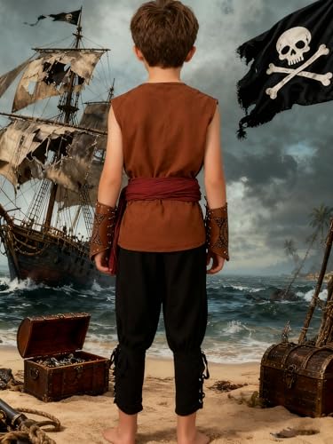 Disfraz completo pirata niño talla L 8-9 años miniatura 3