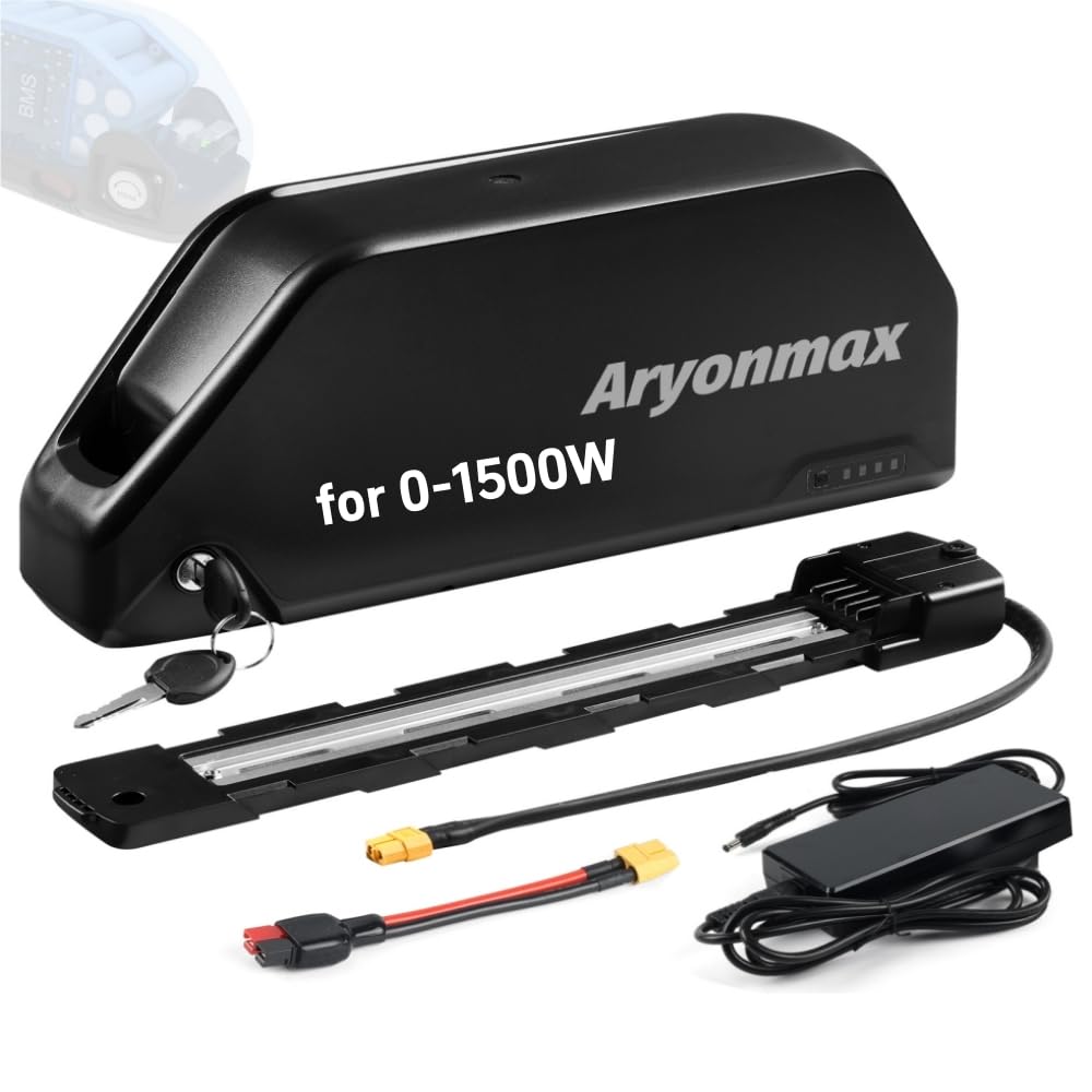 Batteria Ebike 36V 48V 52V 25Ah 20Ah 15Ah 13Ah, Batteria per Bici Elettrica Pedelec, con Base Caricabatterie e Blocco Sicurezza