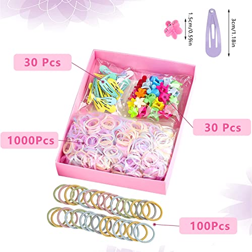 Girl Hair Accessories Gift Set, Lucywey 1160 pcs Kids Girls Hair Accessories - Image 2