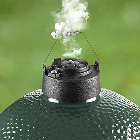 Dracarys Cast Iron Vented Chimney Cap for Big Green Egg,Dual Function Metal Top,Big Green Egg Accessories Daisy Wheel for Large&Medium Big Green Egg Damper Chimney Cap,Big Green Egg Replacement Parts Cover
