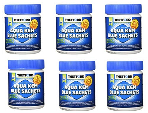 THETFORD Oferta 6 Paquetes - Desincrustante Aqua SACHETS Thetford de 15 + 3 Sobres de Regalo