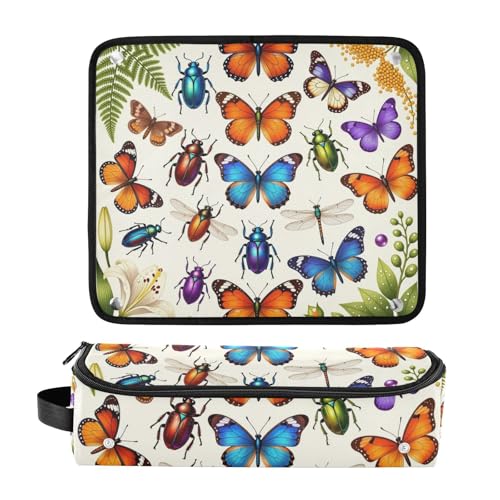 Bolsa de viaje para herramientas de cabello para mujer con tapete resistente al calor porta rizador y plancha de pelo miniatura 3