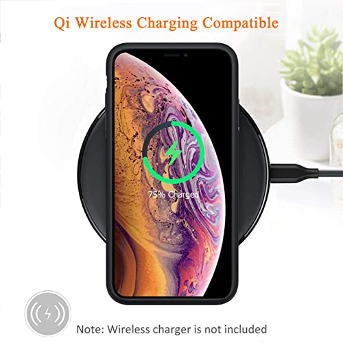 Battery Case For Iphone X/ Xs, Newest 10000Mah Rechargeable Portable Charging Case With Wireless Charging Compatible For Iphone X/ Xs (5.8 Inch) With Carplay Extended Battery Pack Charger Case (Black) #TOP6