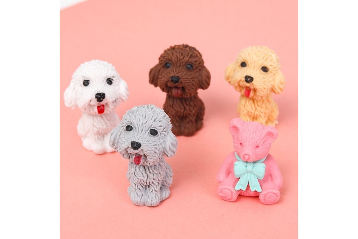 Ahuja Book Shop Presents Eraser Collections for Kids Dog Shape Pencil Topper Eraser for Kids Stylish Rubber Set (B0DBGFPVYR) Amazon Price History, Amazon Price Tracker
