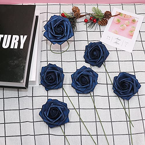 25Pcs Artificial Flower Real Touch Artificial Foam Roses Decoration Diy For Wedding Bridesmaid Bridal Bouquet Centerpieces Party #TOP4