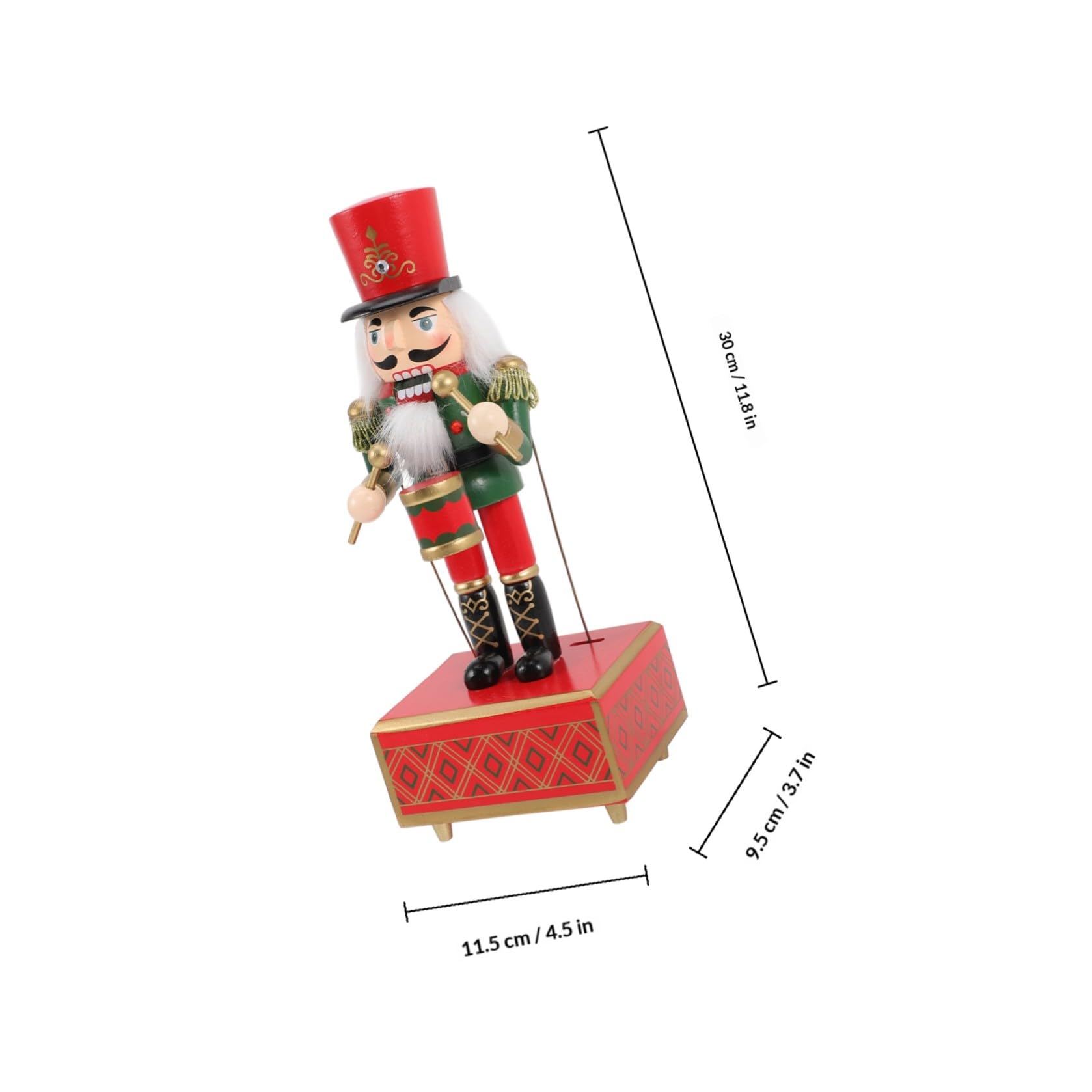 NUOBESTY Carillon in Legno Musicale per Decorazione Natalizia Delicata da Tavolo Suoneria e Ambientazione di Natale per Ufficio e Casa