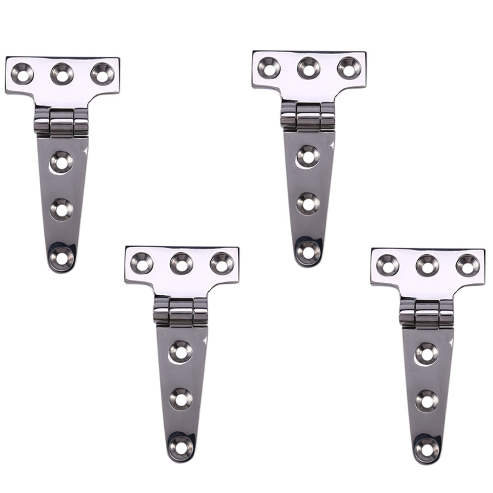 4pcs Marine Grade Stainless Steel Door Hatch Hinge，Boat/Yacht Hardware High Polished Surface Professional