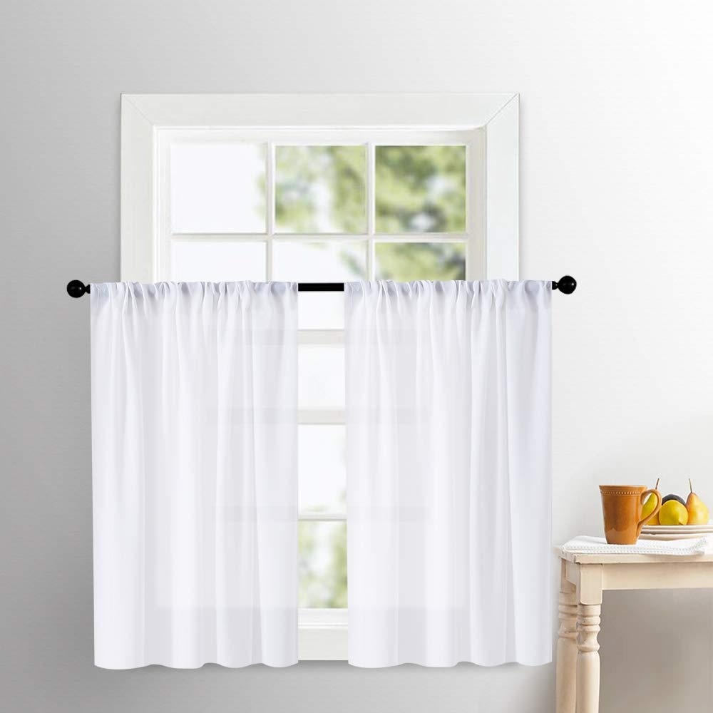 30Inch White Cafe Curtains Curtains & Drapes