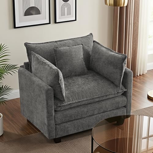 Image of 42 inch Modular Sectional Sofa, Cloud Couch Single-Seat Accent Chair