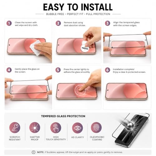 Image of Back Cover with Tempered Glass for Vivo T5 Pro 5G | Matte Soft Pink Case | Shockproof, Slim Fit, Anti-Scratch, Precise Cutouts | Full Protection Combo (Soft Pink)