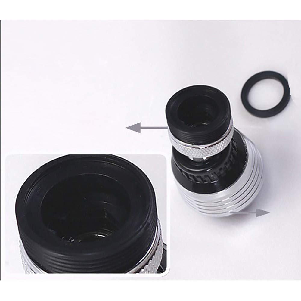 Accesorio de filtro aireador de grifo, burbujeador giratorio de 360° para ahorro de agua para cocina y baño, cabezal de boquilla de pulverización móvil