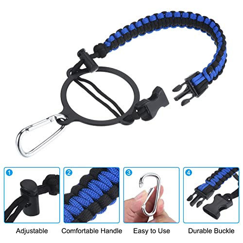 PATIKIL Water Bottle Holder, Paracord Handle Carrying Lanyard Strap Carrier with Ring for 12oz to 24oz Wide Mouth Bottles - Image 4