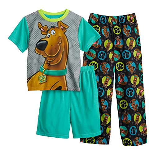 Komar Kids Scooby Doo Boys' Top, Shorts & Pants Pajama Set
