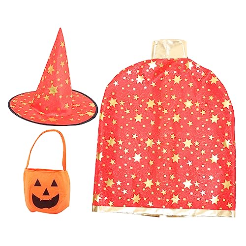 BESPORTBLE Conjunto Capucha De Halloween Para Disfraz De Calabaza y Máscara Creativa Para Fiestas y Cosplay Para Celebraciones De Halloween