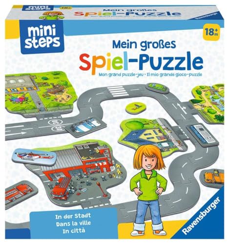 Ravensburger ministeps 04192 Mein großes Spiel-Puzzle: In der Stadt,...