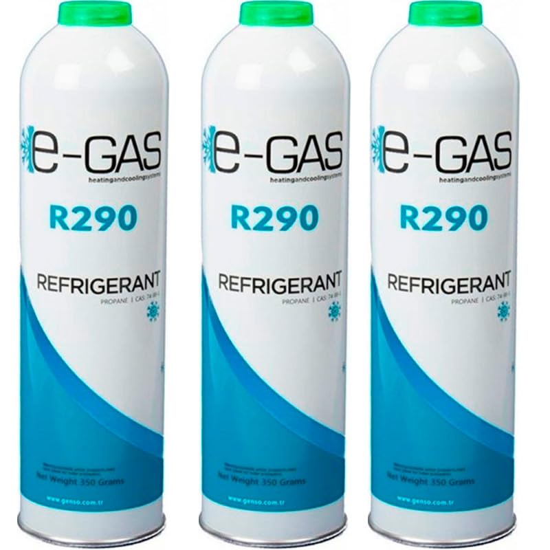 REPORSHOP - 3 Botellas Gas Refrigerante R290 350Gr Propano Freeze Organico
