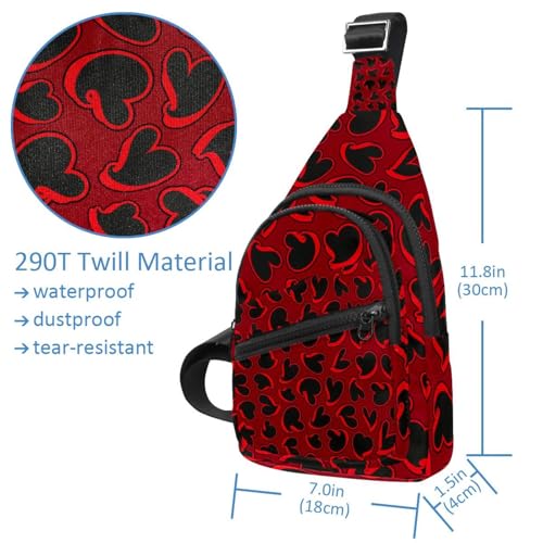 Bolso bandolera ergonómico con diseño abstracto multicolor 5