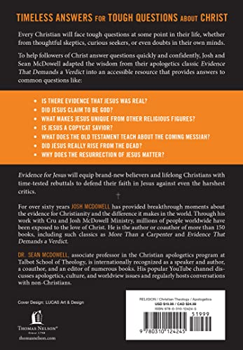 Image of Evidence for Jesus: Timeless Answers for Tough Questions about Christ