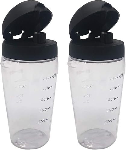 Joystar Batidora de batido de 2 piezas con tapa para licuadora Oster Blend-N-Go o taza para licuadora Oster Classic Series (2, PETG)