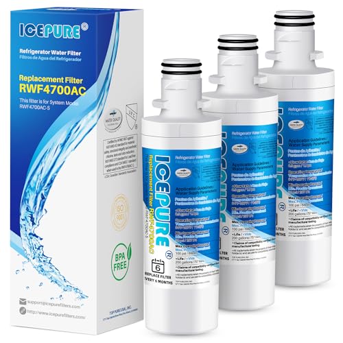 ICEPURE 9980 Replacement for LG LT1000P, ADQ747935 MDJ64844601, Kenmore Elite 46 9980, ADQ74793501 LT1000PC LT1000 ADQ74793502, LMXS28626S, LMXC23796S, LFXS26973D Refrigerator Water Filter, 4PACK