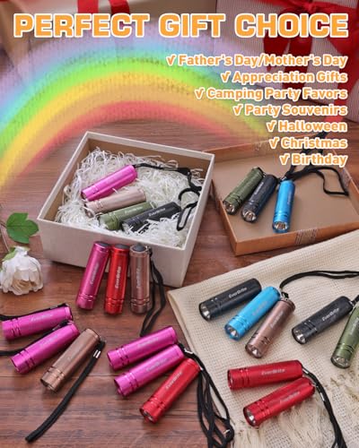 image for EverBrite 30-Pack Mini Flashlight Set, Aluminum LED Handheld Torches w