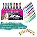Hair Chalk Set – 18 Colors Temporary Hair Color for Kids & Adults (12 Jumbo Scented Hair Chalk + 6 Unicorn Colors, 18 Total Hair Chalks) + 20 Free Rainbow Hair Clips, Easy for Parties & Festivals