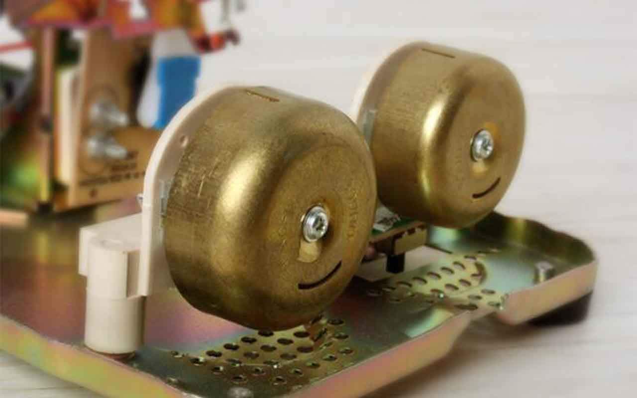 Pulsante per Telefono Fisso retrò Stile Anni '76 Telefono Antico Telefono Meccanico Americano Suoneria Moda Creativa Nero (Colore: Nero)