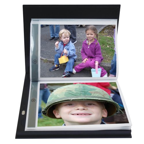 Álbum de fotos con grabación de voz Talking Products. Tiempo de grabación de 6 minutos. Cubierta dura y 20 páginas de 7x5 pulgadas. Crea tu propio libro de recuerdos o libro de bienvenida para adopción (edición estándar) miniatura 6