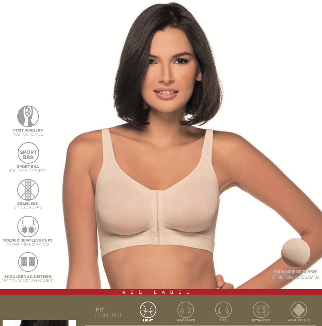 Annette Post Surgery Racerback Bra for Women – Front Closure, Seamless, and Wireless Sleep Brassiere – Gym and Sports Bra - Image 8