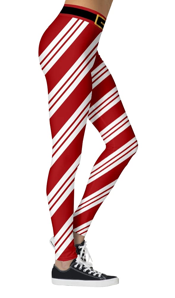 Women's Ugly Christmas Holiday Leggings High Waist 3D Print Xmas Soft Legging