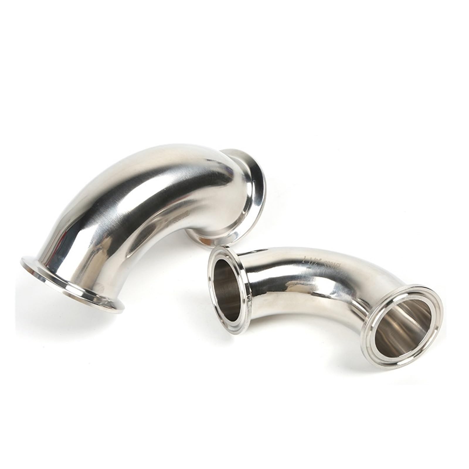 ZHGUIMING Codos de triple abrazadera sanitaria SS304 de 3/4" a 4" y 90 grados. Accesorio for tubería SS316L.(K106xOD89,SS316L)