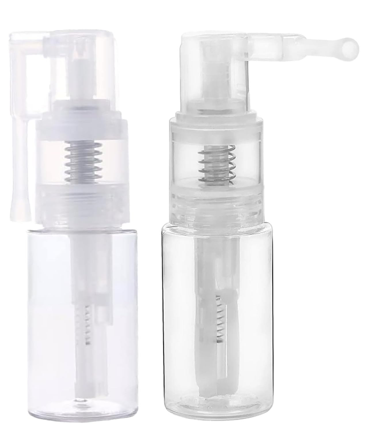 sndperiexam 2 pcs 14ml transparent powder spray bottle,refillable hair fiber applicator, empty powder cosmetics bottles,glitter spray bottle for craft scrapbooking refillable cosmetic spray bottles