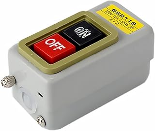 BUDAY Power Control Button Switch Industrial Household Three-Phase Motor Start Button Press Switch 10A BS211B 1.5KW