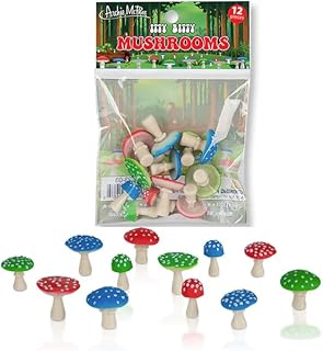 Accoutrements Archie McPhee Itty Bitty Mushrooms 12 Pack