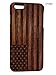 for iPhone 7, 8 4.7 inch USA Flag Natural Real Bamboo Wood Wooden Hard case Cover (4.7")(Rose Wood with Flag)
